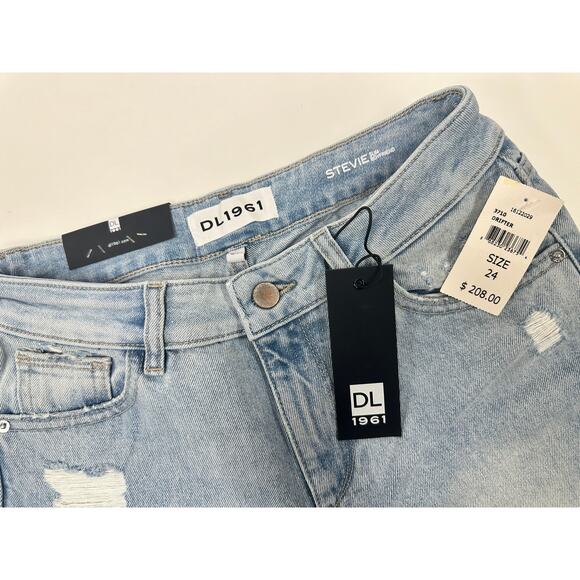 DL1961 Stevie Mid-Rise Straight Leg Jeans Size: US 24 Brand New - Picture 5 of 9